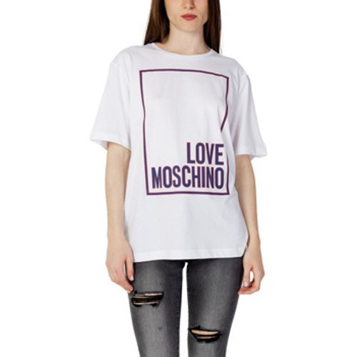T-Shirt STAMPA LOGO BOX W 4 F87 52 M 4405 - Love Moschino - Modalova