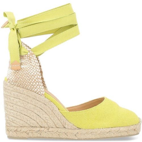 Damenschuhe Castañer Espadrilles Carina aus lindgrünem Stoff - Castaner - Modalova