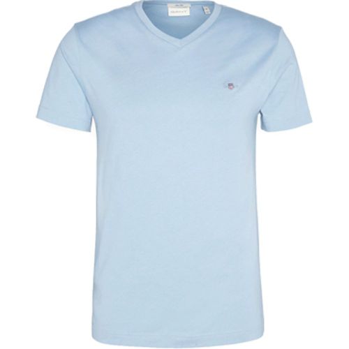 T-Shirt Slim Shield V-Neck Tee - Gant - Modalova