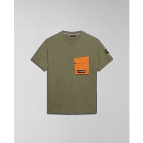 T-Shirts & Poloshirts S-TEPEES NP0A4HQJ-GAE1 GREEN LICHEN - Napapijri - Modalova