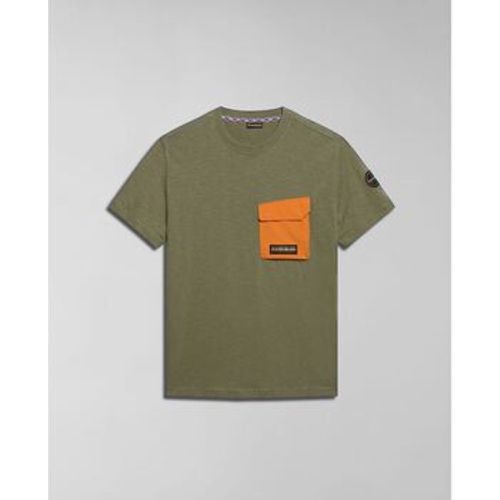 T-Shirts & Poloshirts S-TEPEES NP0A4HQJ-GAE1 GREEN LICHEN - Napapijri - Modalova