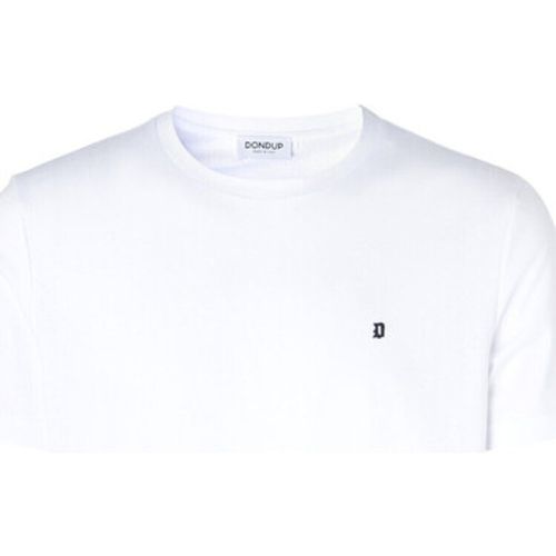 T-Shirts & Poloshirts T-Shirt aus weißer Baumwolle mit Logo - Dondup - Modalova