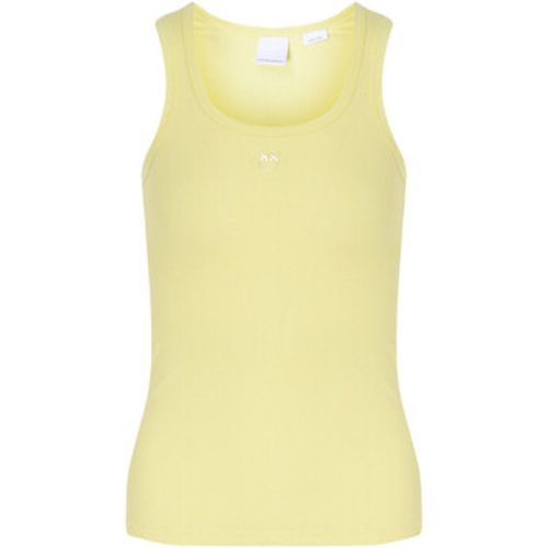 T-Shirts & Poloshirts Oberteil aus gelber Baumwolle - pinko - Modalova