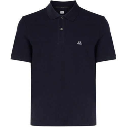 T-Shirts & Poloshirts Polo aus blauer Stretch-Baumwolle - C.P. Company - Modalova