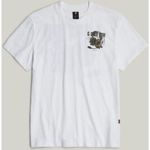 T-Shirts & Poloshirts D24687-C372 HEADPHONES-110 WHITE - G-Star Raw - Modalova