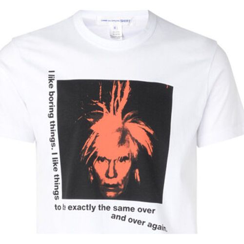 T-Shirts & Poloshirts T-Shirt Comme Des Garçons Shirt weiß mit Andy-Warhol-Druck - Comme des Garcons - Modalova