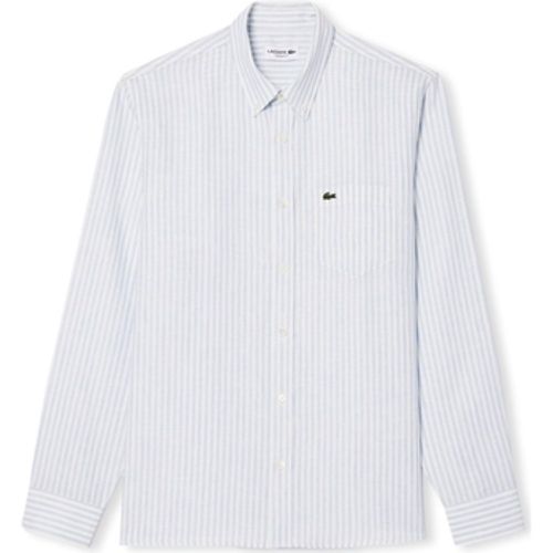 Hemdbluse Regular Fit Linen Shirt - Blue/Blanc - Lacoste - Modalova