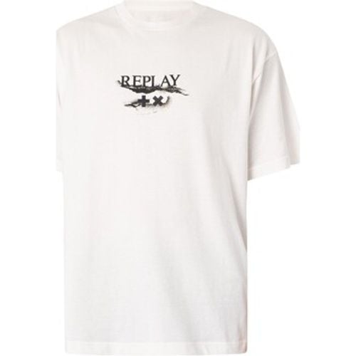 Replay T-Shirt Logo Grafik T-Shirt - Replay - Modalova