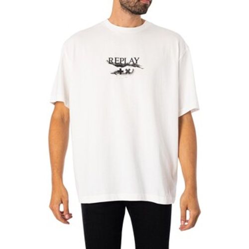 Replay T-Shirt Logo Grafik T-Shirt - Replay - Modalova