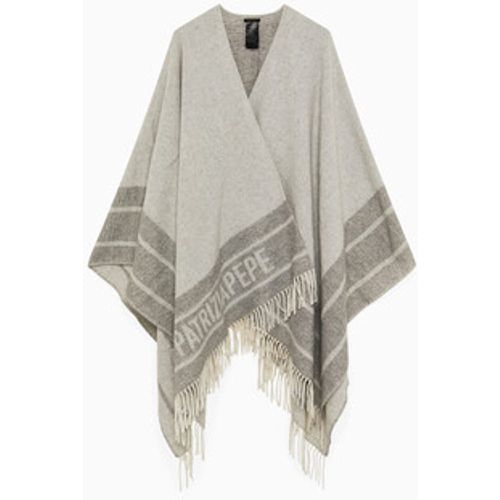 Schal PONCHO DOUBLE FACE CON FRANGE Art. 8F0017A400 - PATRIZIA PEPE - Modalova