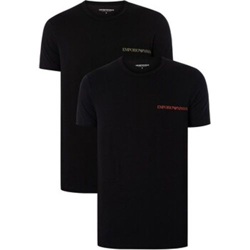 Pyjamas/ Nachthemden 2er-Pack Lounge-T-Shirts mit Rundhalsausschnitt - Emporio Armani - Modalova