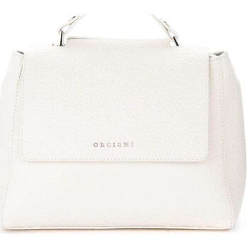 Handtasche Tasche Sveva Soft Mini aus weißem genarbtem Leder - Orciani - Modalova