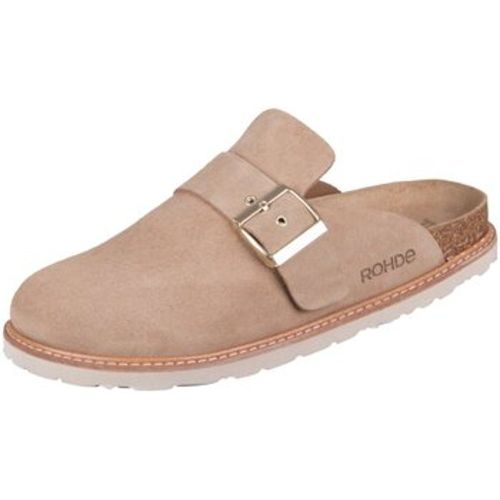 Clogs Pantoletten Messina 5514-14 natur Velourleder 5514-14 - Rohde - Modalova