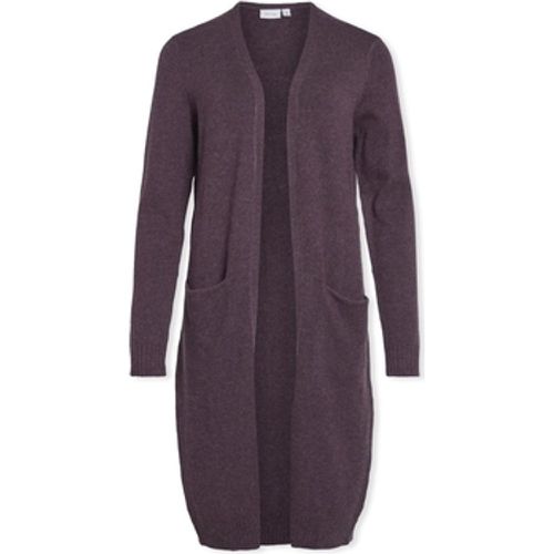 Damenmantel Noos Ril Long Cardigan - Plum Perfect - Vila - Modalova