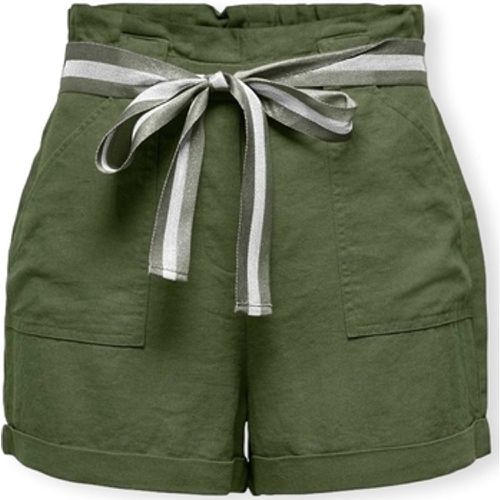 Shorts Luna Linen Shorts - Olive Green - Only - Modalova