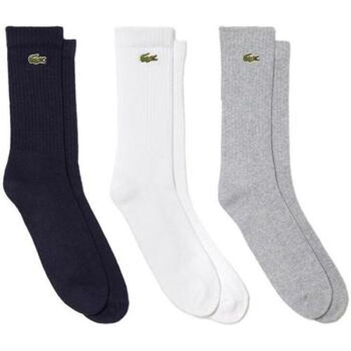 Socken Sport 3 Pack High Cut Socks Grey/White/Navy - Lacoste - Modalova