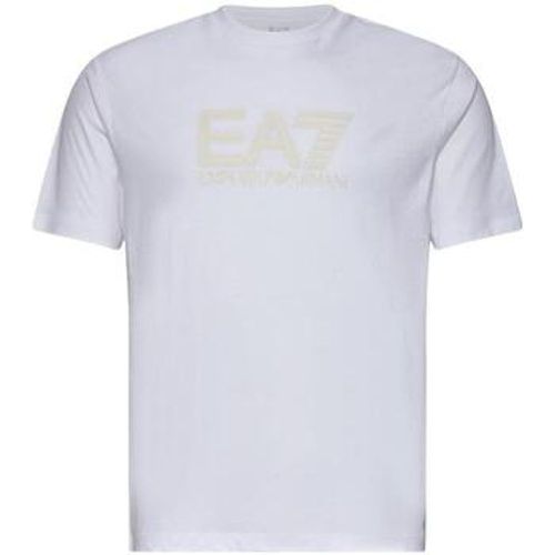 T-Shirts & Poloshirts Visibility Logo T-Shirt White - Ea7 Emporio Armani - Modalova