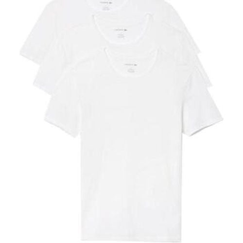 T-Shirts & Poloshirts Lounge 3 Pack Plain Cotton T-Shirt White - Lacoste - Modalova