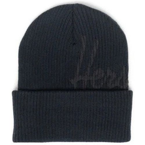 Mütze Gorro Script Ribbed Black/Pirate Black - Herschel - Modalova