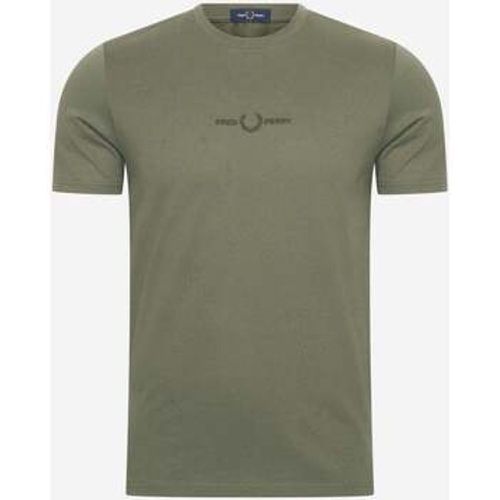 T-Shirts & Poloshirts Besticktes T-Shirt - Lorbeerkranzgrün - Fred Perry - Modalova