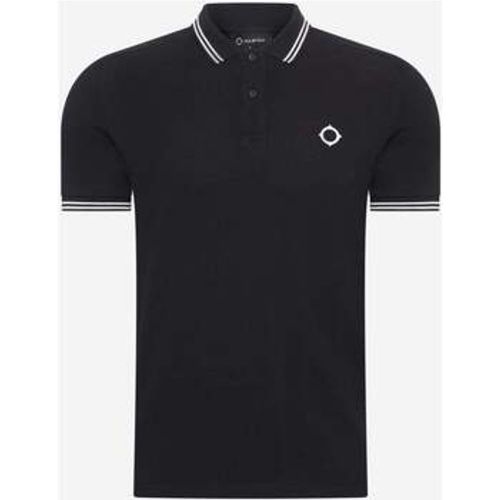 T-Shirts & Poloshirts Double tipped polo - black - Ma.strum - Modalova