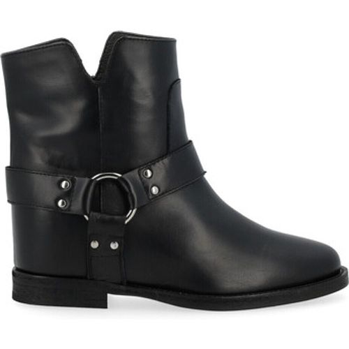 Ankle Boots Stiefelette schwarz mit Riemen - Via Roma 15 - Modalova