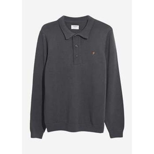 Pullover Sweater hamlet knit ls polo - charcoal - Farah - Modalova