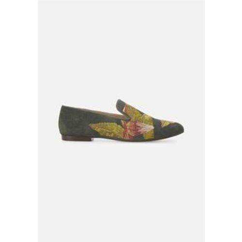 Damenschuhe Suede Women's Loafers - Handmade Embroidery - Mangará - Modalova