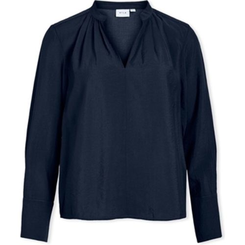 Blusen Top Milla L/S - Navy Blazer - Vila - Modalova