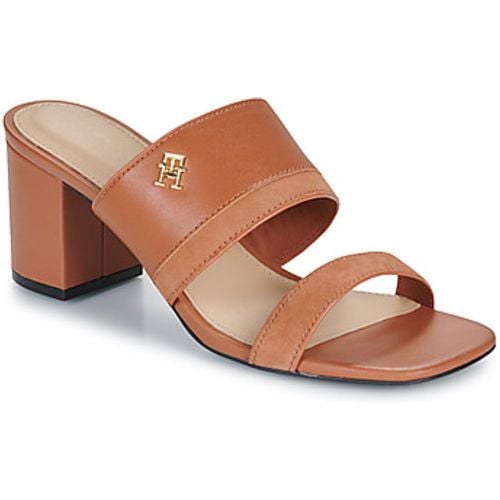 Sandalen LEATHER SUEDE BLOCK HEEL MULE - Tommy Hilfiger - Modalova