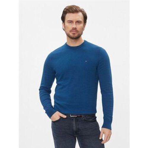 Pullover MW0MW28046 PIMA ORG CTN CASHMER-0GZ DONEGAL AEGEAN SEA - Tommy Hilfiger - Modalova