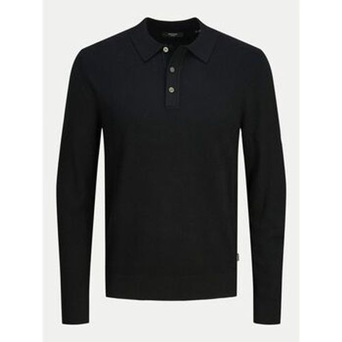 Pullover 12259650 WILLIAM POLO-BLACK ONYX - jack & jones - Modalova