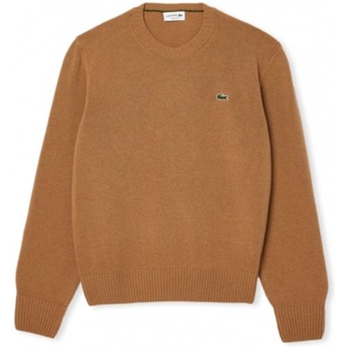 Pullover Carded Wool Crew Neck Sweater - Marron - Lacoste - Modalova