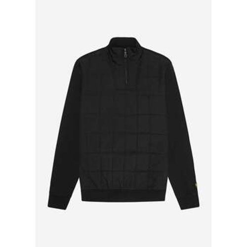 Pullover Hybrid quilted quarter zip sweatshirt - jet black - Lyle & Scott - Modalova