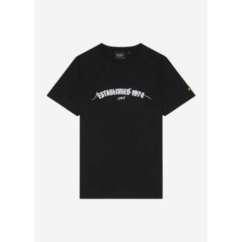 T-Shirts & Poloshirts Established 1874 graphic t-shirt - jet black - Lyle & Scott - Modalova