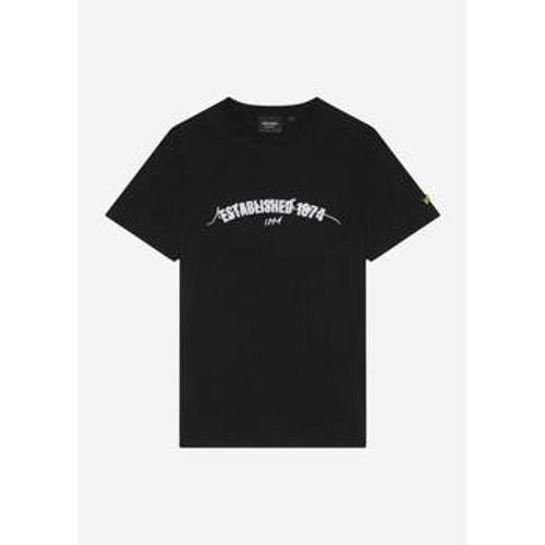 T-Shirts & Poloshirts Established 1874 graphic t-shirt - jet black - Lyle & Scott - Modalova