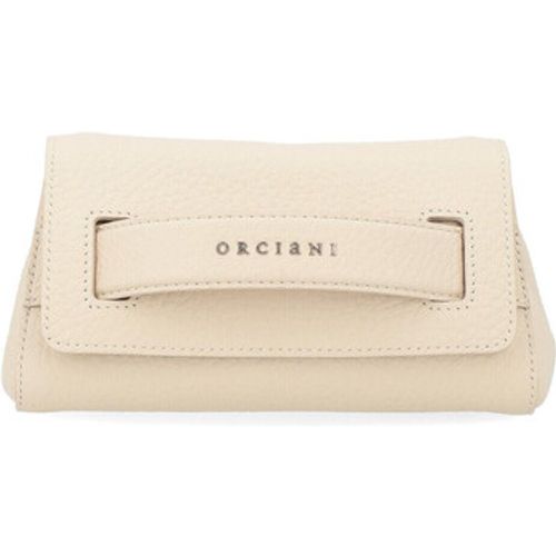 Handtasche Clutch Gossip aus genarbtem Leder in Elfenbein - Orciani - Modalova