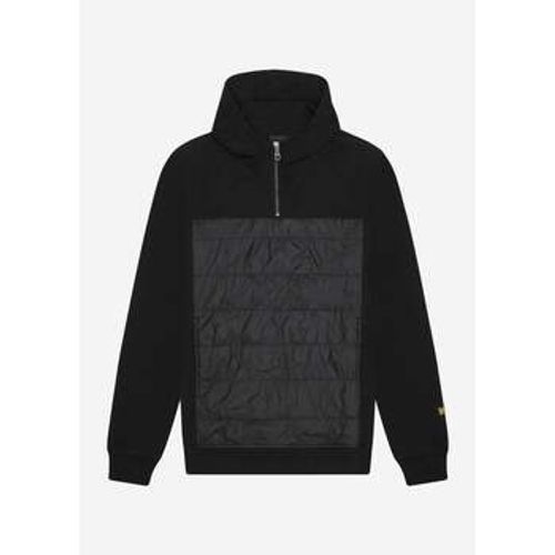 Sweatshirt Hybrid panelled interlock hoodie- jet black - Lyle & Scott - Modalova