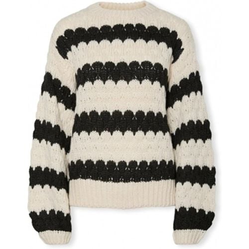 Pullover YAS Bubba Knit - Birch/Black - Y.A.S - Modalova