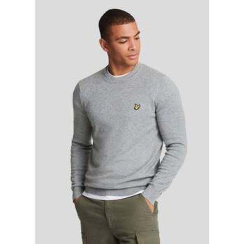 Pullover Cotton merino crew neck jumper - Mid Grey Marl - Lyle & Scott - Modalova