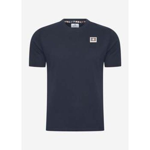 T-Shirts & Poloshirts Active club check patch t-shirt - navy - Aquascutum - Modalova