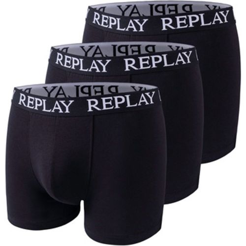 Boxershorts Trunk BOXER Style 01/C Basic Cuff Logo im 3er Pack - Replay - Modalova