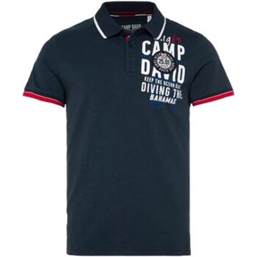 T-Shirts & Poloshirts Poloshirt Kurzarmshirt mit Polokragen - camp david - Modalova