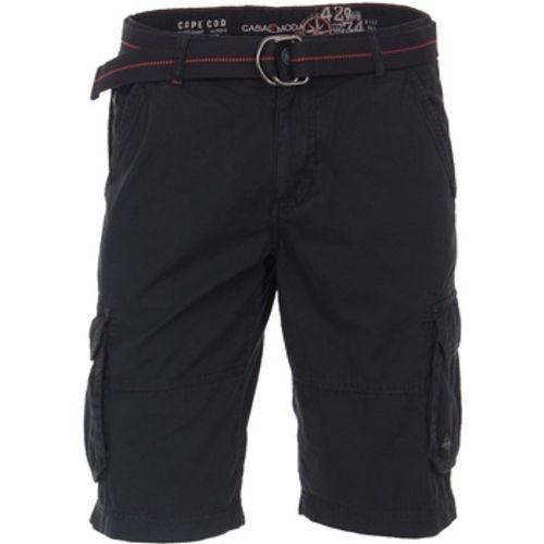 Shorts Hose Cargo-Bermuda mit Gürtel und seitlichen Taschen - Casa Moda - Modalova