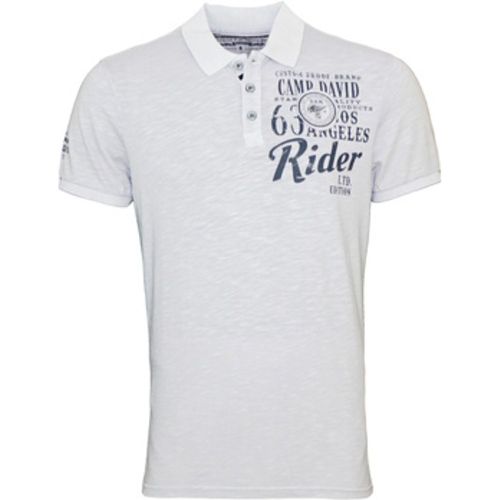 T-Shirts & Poloshirts Poloshirt Road Rebel Kurzarmshirt mit Polokragen - camp david - Modalova