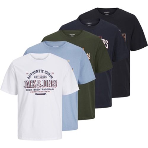 T-Shirt T-Shirt Logo Kurzarmshirt 5er pack - jack & jones - Modalova