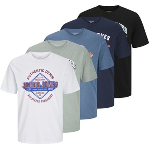 T-Shirt T-Shirt LOGO Kurzarmshirt 5er Pack - jack & jones - Modalova