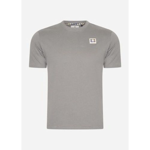 T-Shirts & Poloshirts Active club check patch t-shirt - charcoal - Aquascutum - Modalova