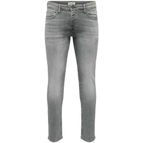 Straight Leg Jeans Jeans Loom Slim Grey lange Hose - Only & Sons - Modalova