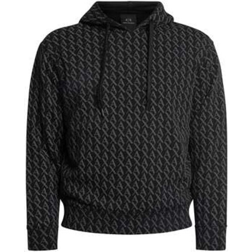 Sweatshirt Kapuzenpullover mit durchgehendem Muster - EAX - Modalova